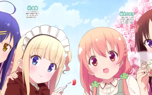 Kuina Natsukawa Chiaki Hagino Mayuki Hiiragi Hinako Sakuragi Anime Hinako Note HD Desktop Wallpaper | Background Image