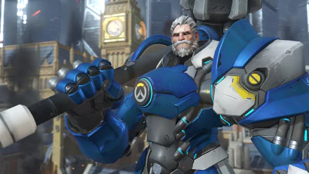 Reinhardt (Overwatch) video game Overwatch HD Desktop Wallpaper | Background Image