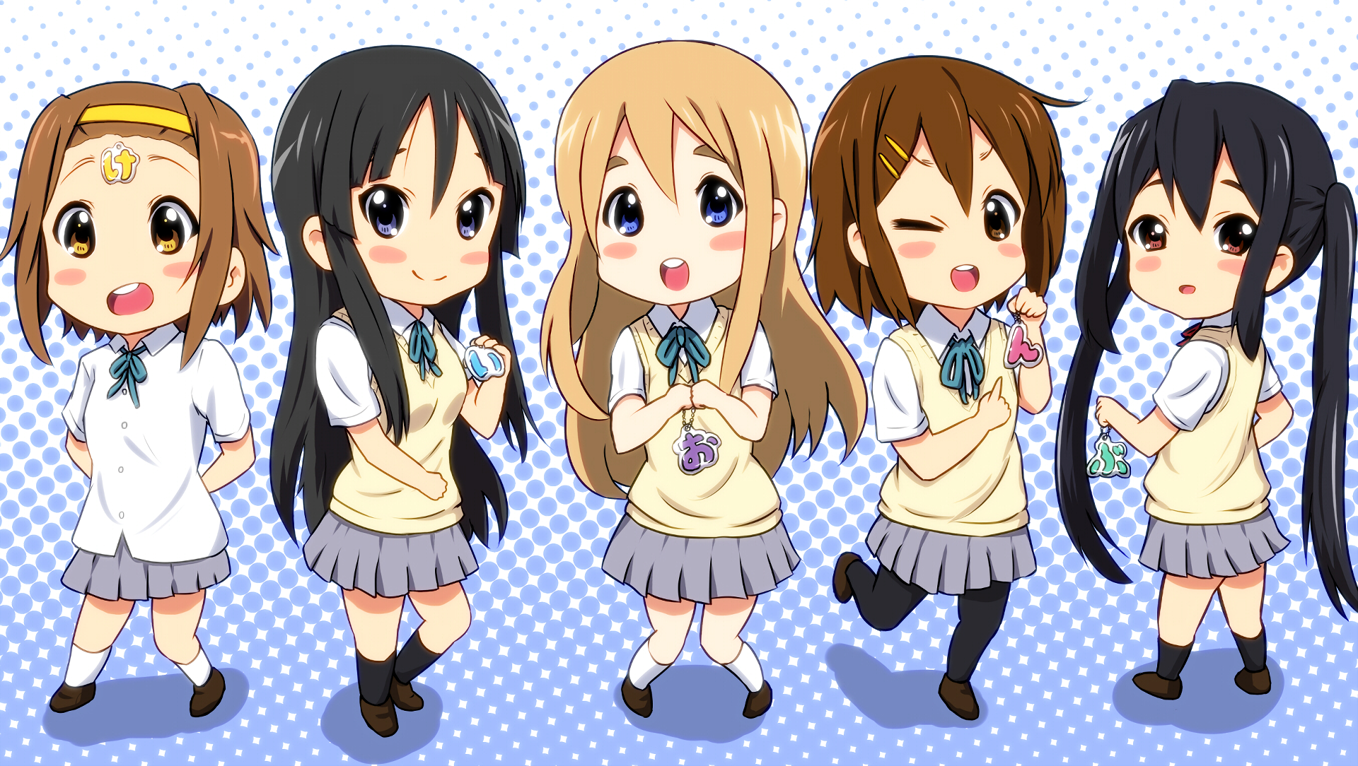 Chibi K-ON! Characters - Other & Anime Background Wallpapers on