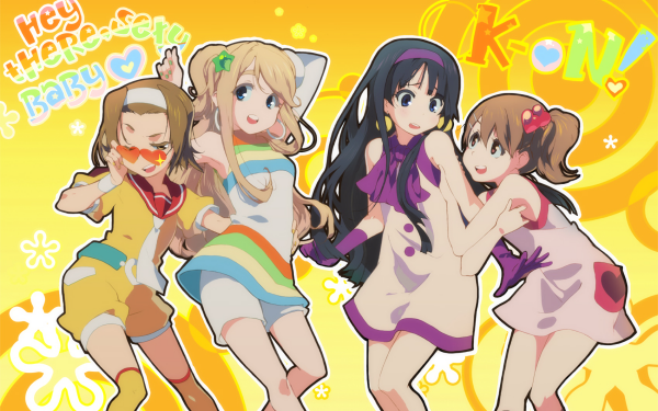 Anime K-ON! Mio Akiyama Ritsu Tainaka Yui Hirasawa Tsumugi Kotobuki HD Wallpaper | Background Image