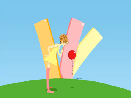 Anime Neighborhood Story HD Desktop Wallpaper | Background Image