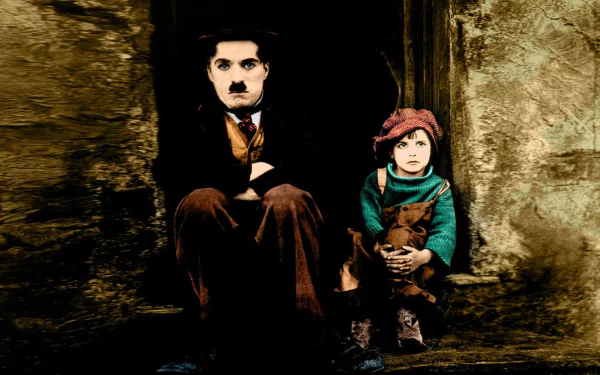 Charlie Chaplin movie The Kid HD Desktop Wallpaper | Background Image