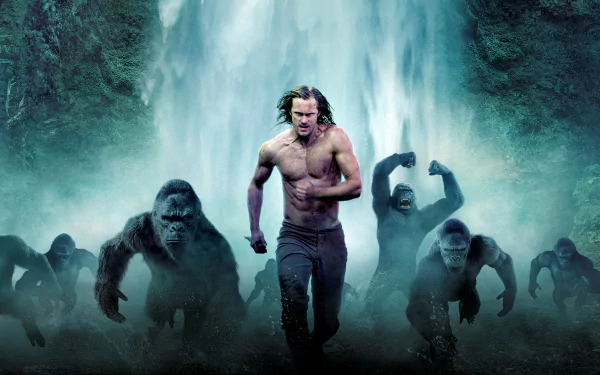 Alexander Skarsgård gorilla movie The Legend of Tarzan HD Desktop Wallpaper | Background Image