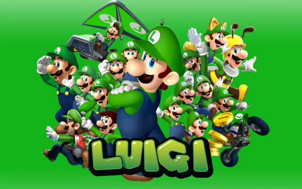 video game Luigi HD Desktop Wallpaper | Background Image