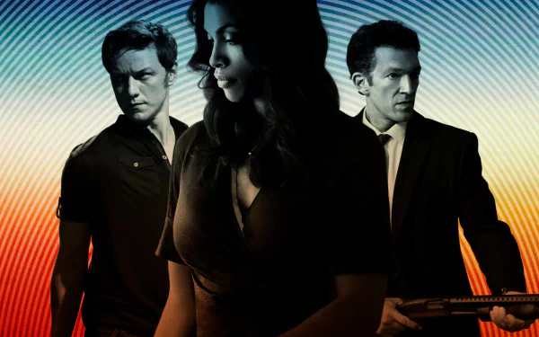Rosario Dawson Vincent Cassel James McAvoy movie trance HD Desktop Wallpaper | Background Image