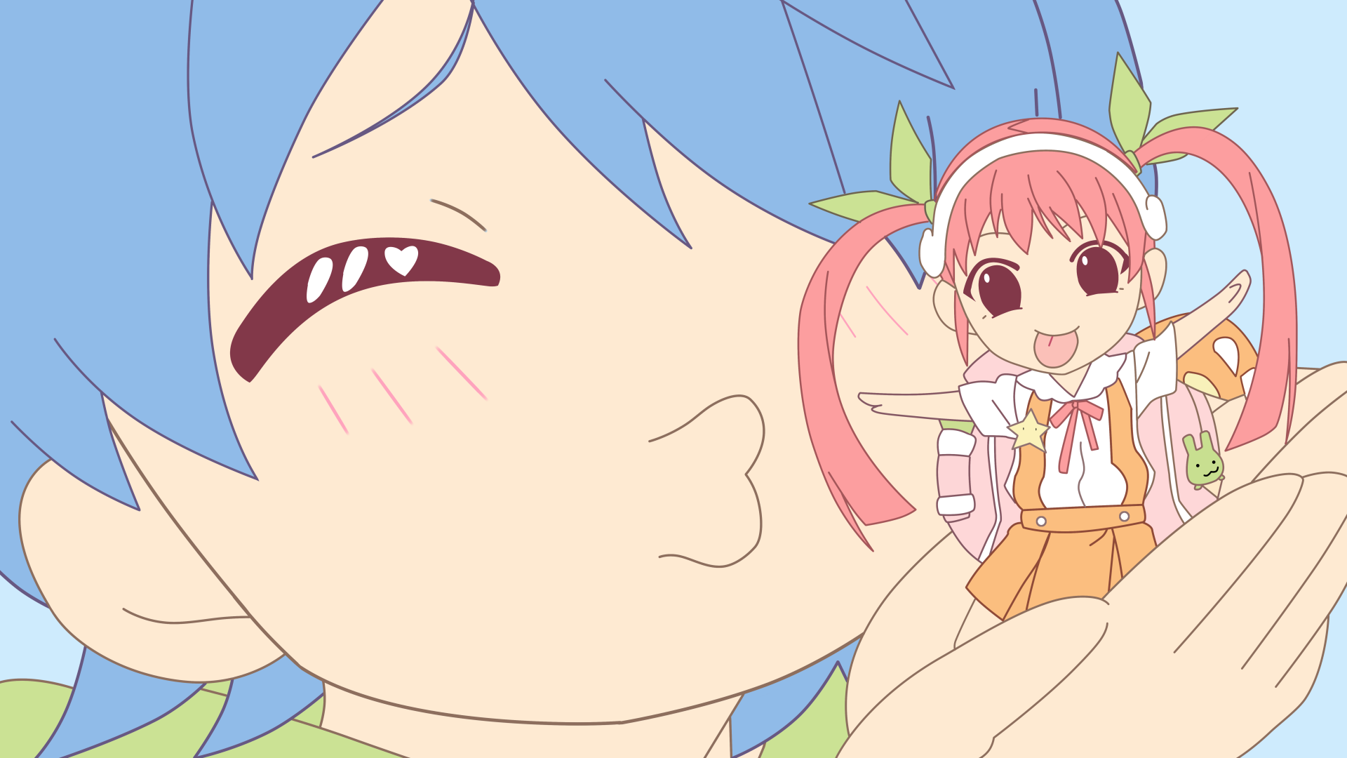 Mayoi Hachikuji from the Monogatari Series featured in an 8K Ultra HD anime desktop wallpaper and background.