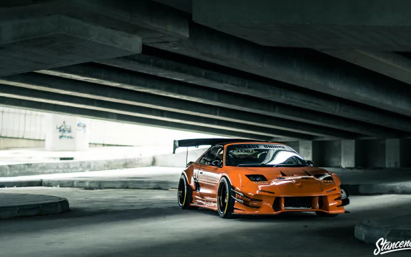 orange car Toyota vehicle Toyota MR2 HD Desktop Wallpaper | Background Image