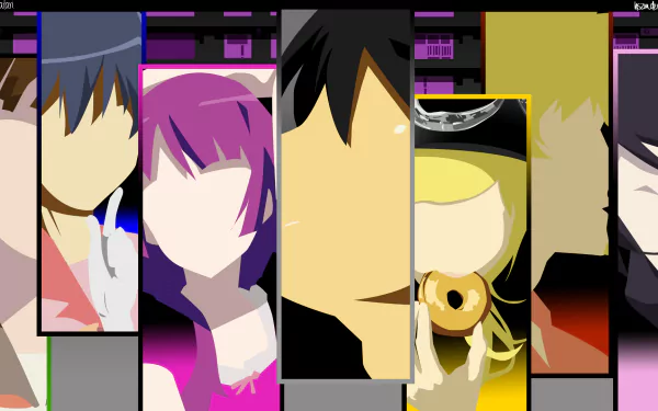 Koyomi Araragi Tsubasa Hanekawa Meme Oshino Shinobu Oshino Hitagi Senjōgahara Anime Monogatari (Series) HD Desktop Wallpaper | Background Image