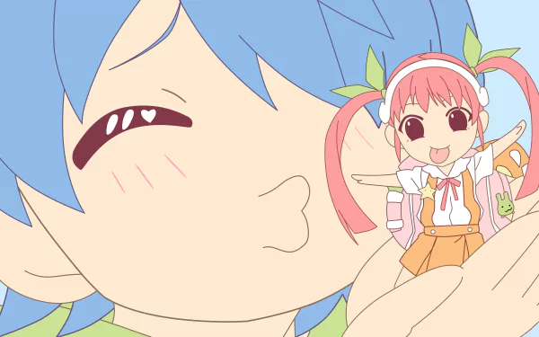 Mayoi Hachikuji from the Monogatari Series featured in an 8K Ultra HD anime desktop wallpaper and background.