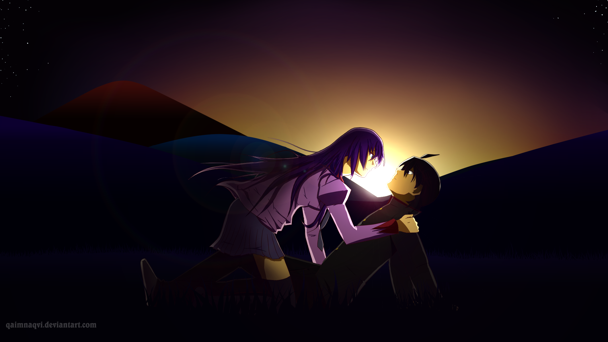 Download Koyomi Araragi Hitagi Senjōgahara Anime Monogatari (Series) HD