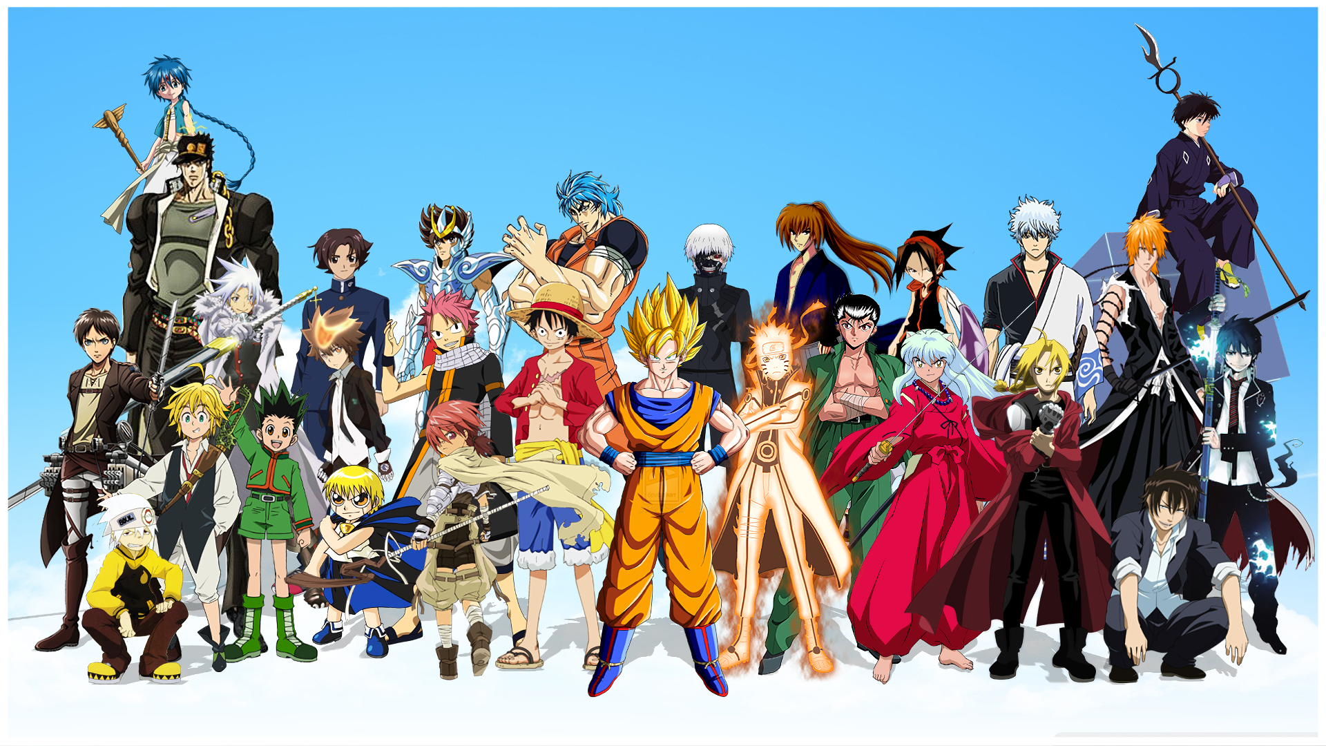 Anime Crossover Fondo de pantalla HD | Fondo de Escritorio