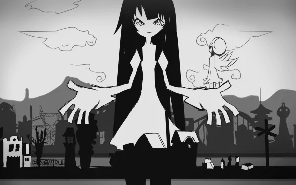 Hitagi Senjōgahara Anime Monogatari (Series) HD Desktop Wallpaper | Background Image