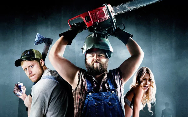 alan tudyk Katrina Bowden Tyler Labine movie Tucker & Dale vs. Evil HD Desktop Wallpaper | Background Image