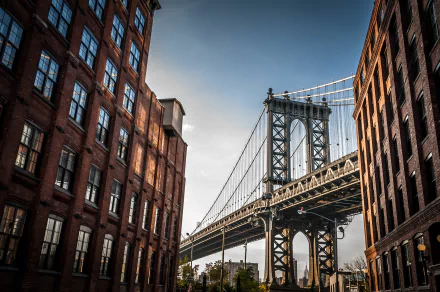bridge building USA New York man made Manhattan Bridge HD Desktop Wallpaper | Background Image