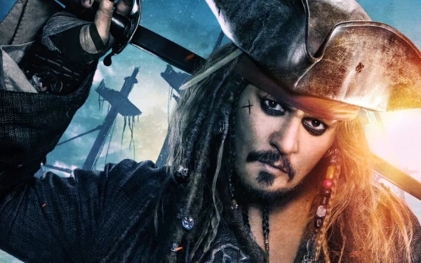 Johnny Depp Jack Sparrow movie Pirates Of The Caribbean: Dead Men Tell No Tales HD Desktop Wallpaper | Background Image