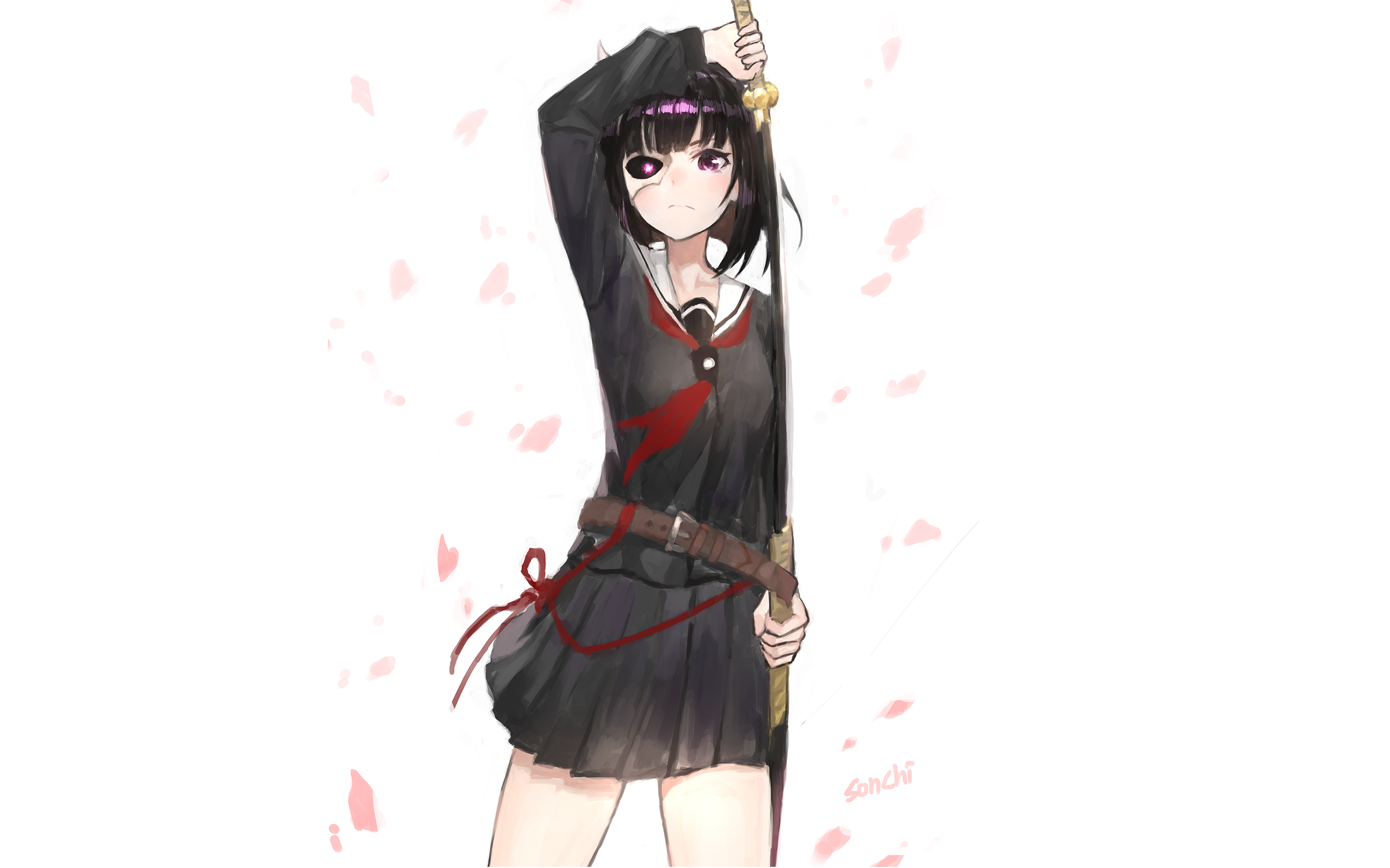 Anime Armed Girl's Machiavellism HD Wallpaper | Background Image