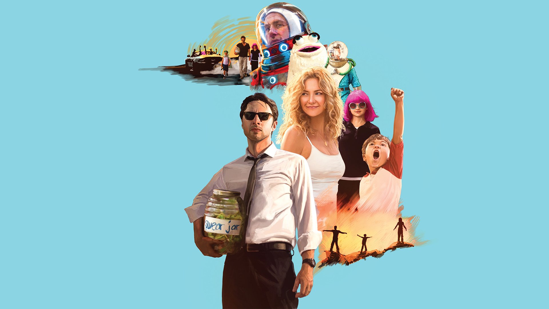 Download Pierce Gagnon Kate Hudson Zach Braff Joey King Movie Wish I Was Here HD Wallpaper