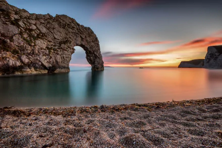 horizon ocean nature arch durdle door HD Desktop Wallpaper | Background Image