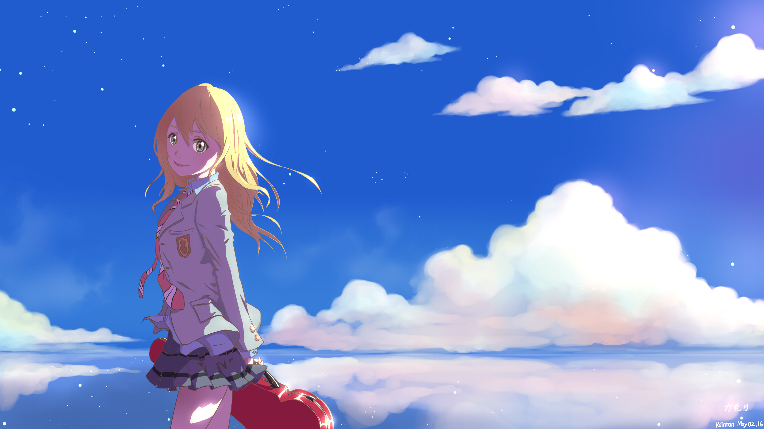 Download Kaori Miyazono Anime Your Lie In April HD Wallpaper