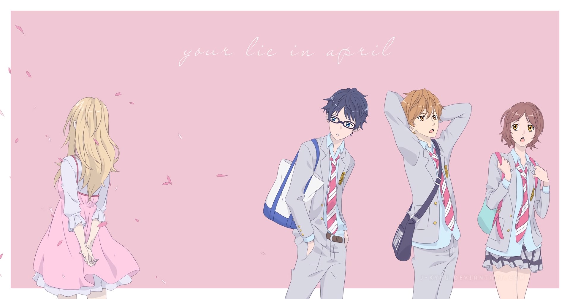 Ryota Watari Your Lie in April Shigatsu wa Kimi no Uso Manga Style | Poster