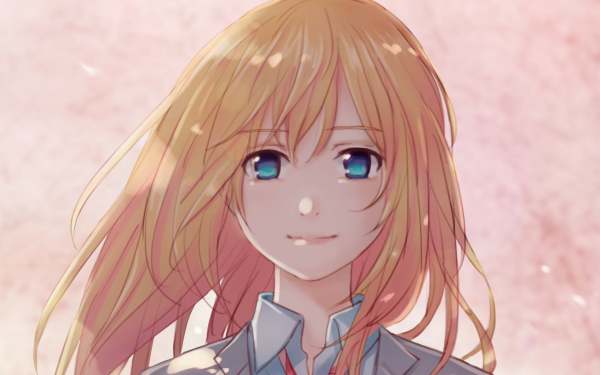 Anime Your Lie in April Kaori Miyazono Blonde Aqua Eyes HD Wallpaper | Background Image
