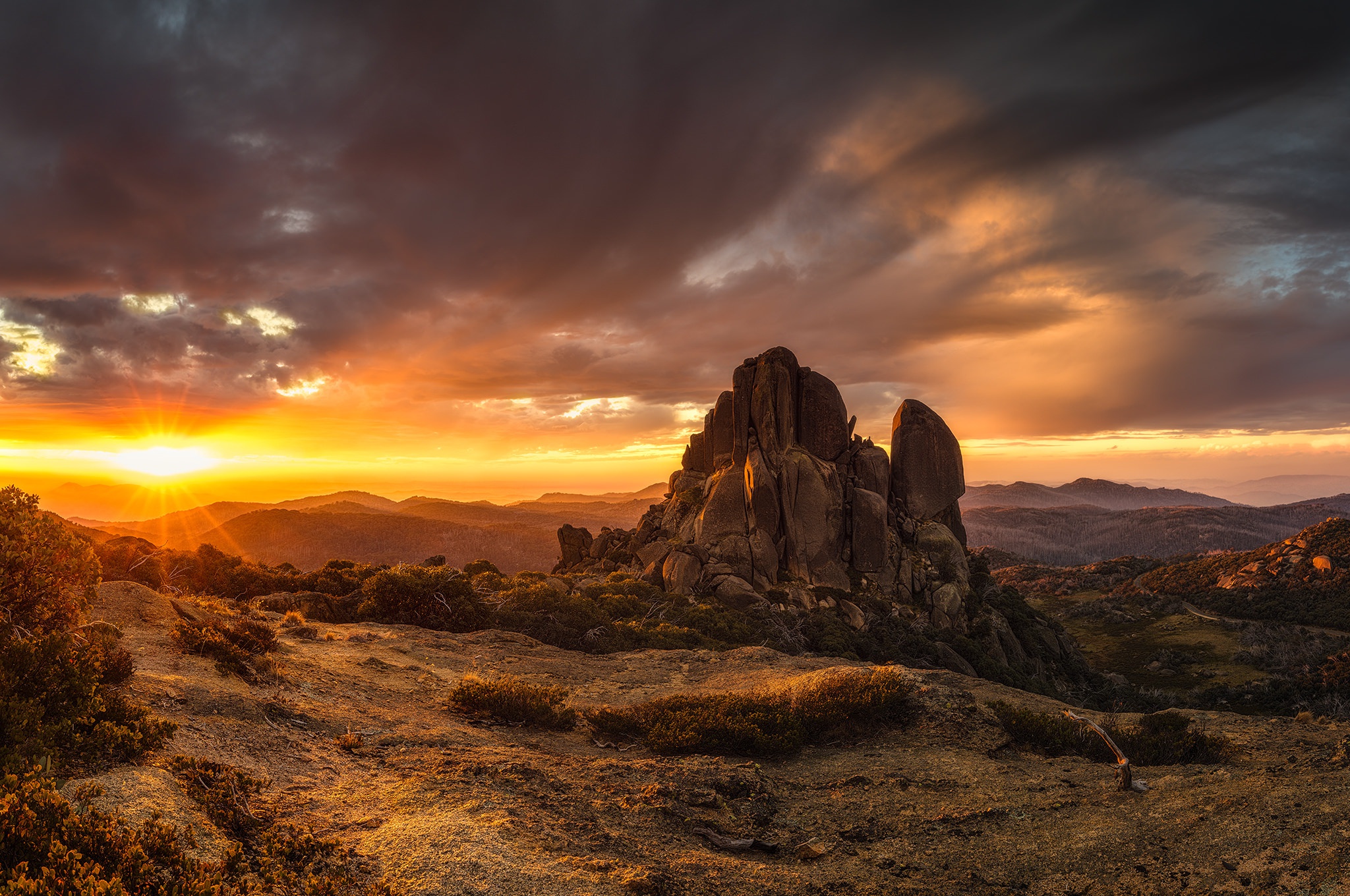 Download Sunrise Cloud Nature Landscape HD Wallpaper