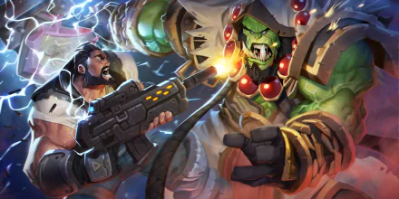 Thrall (World Of Warcraft) Jim Raynor video game Heroes of the Storm HD Desktop Wallpaper | Background Image