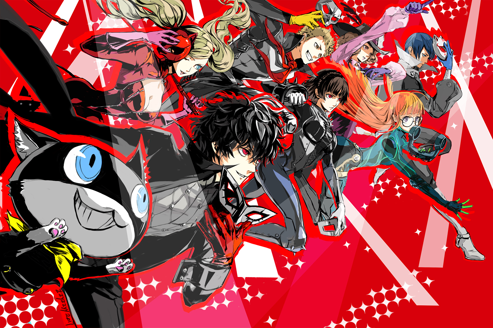 Persona 5 HD Wallpaper Vibrant Heroes