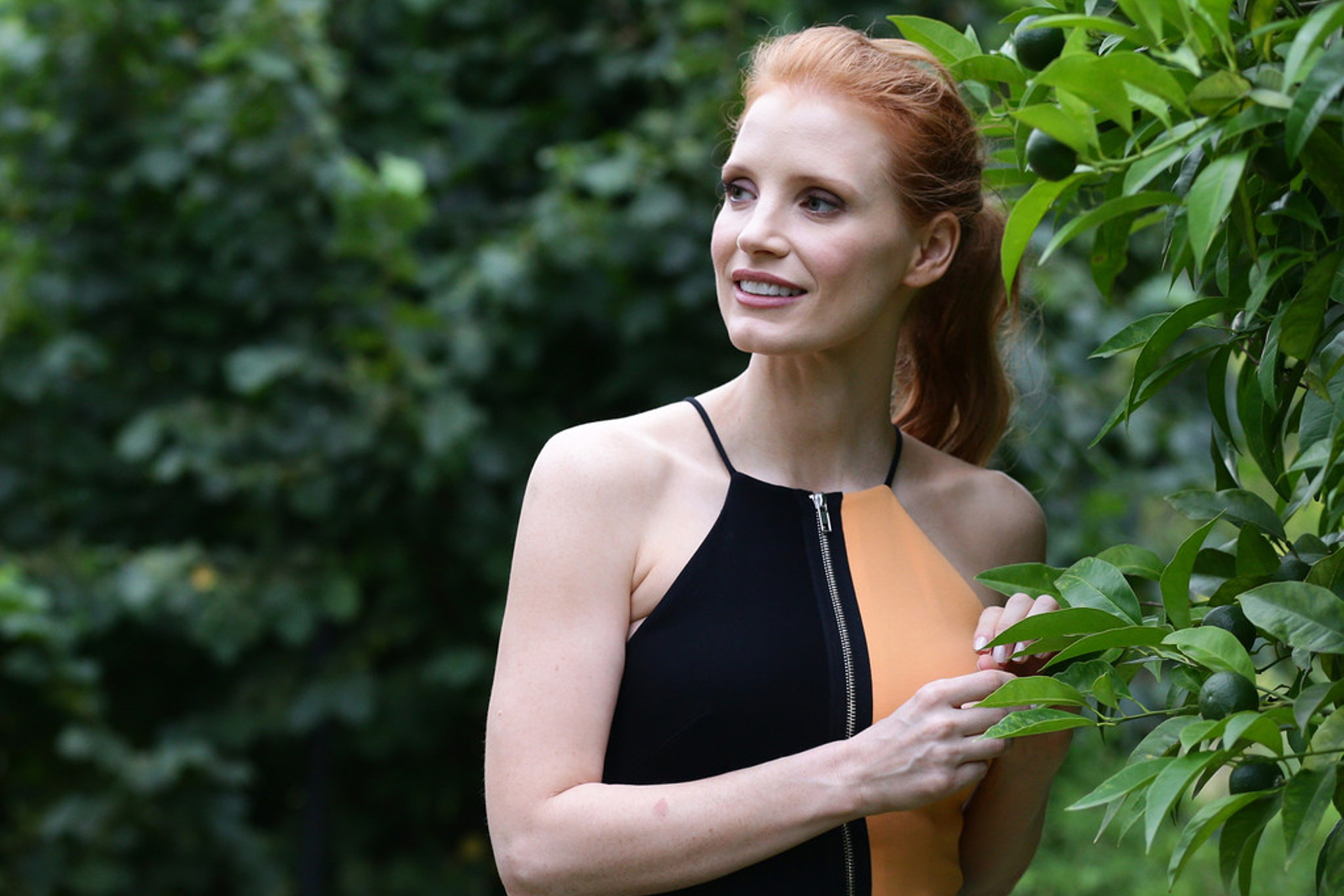 Download Smile American Blue Eyes Redhead Actress Celebrity Jessica Chastain Hd Wallpaper 4008