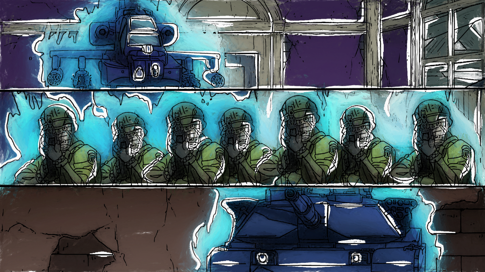 Download Bad Company (Jojo's Bizarre Adventure) Anime Jojo's Bizarre Adventure HD Wallpaper by Terumi Nishii