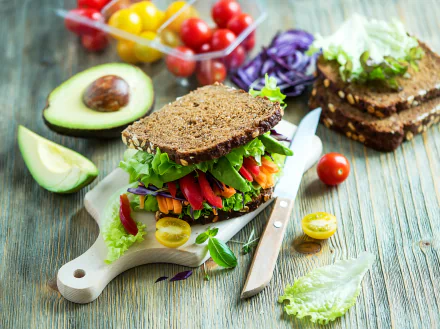 avocado still life food sandwich HD Desktop Wallpaper | Background Image