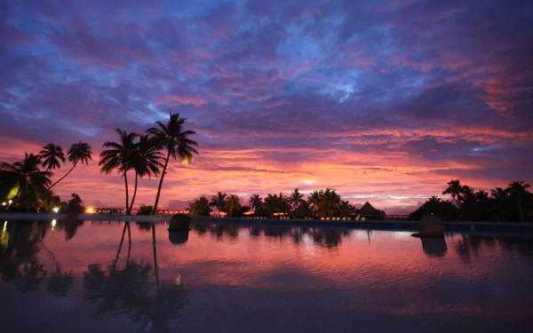  Sunset over Bora Bora