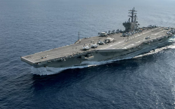 warship aircraft carrier military USS Ronald Reagan (CVN-76) HD Desktop Wallpaper | Background Image