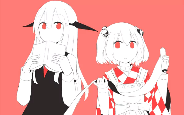 Kosuzu Motoori Koakuma (Touhou) Anime Touhou HD Desktop Wallpaper | Background Image