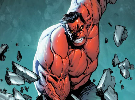 Comic Red Hulk HD Desktop Wallpaper | Background Image