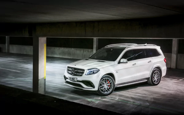 white car SUV car Mercedes-Benz vehicle Mercedes-Benz GL-Class HD Desktop Wallpaper | Background Image