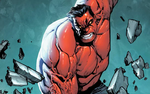 Comic Red Hulk HD Desktop Wallpaper | Background Image