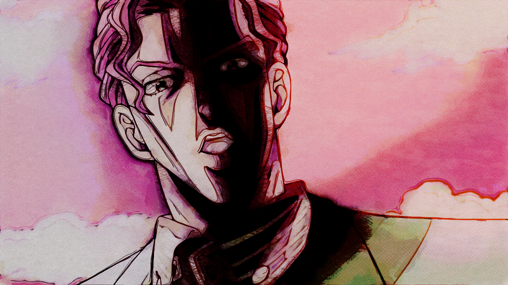Download Yoshikage Kira Anime Jojo's Bizarre Adventure HD Wallpaper by Terumi Nishii