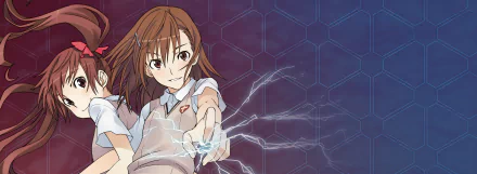 Kuroko Shirai Mikoto Misaka Anime A Certain Scientific Railgun HD Desktop Wallpaper | Background Image