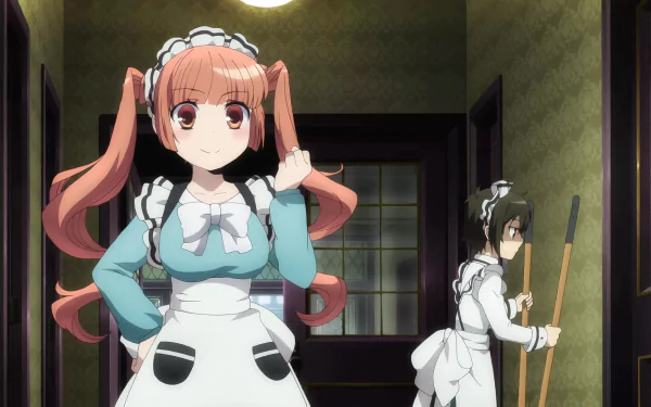 Miyako Ootori Chihiro Komiya Anime Shonen Maid HD Desktop Wallpaper | Background Image