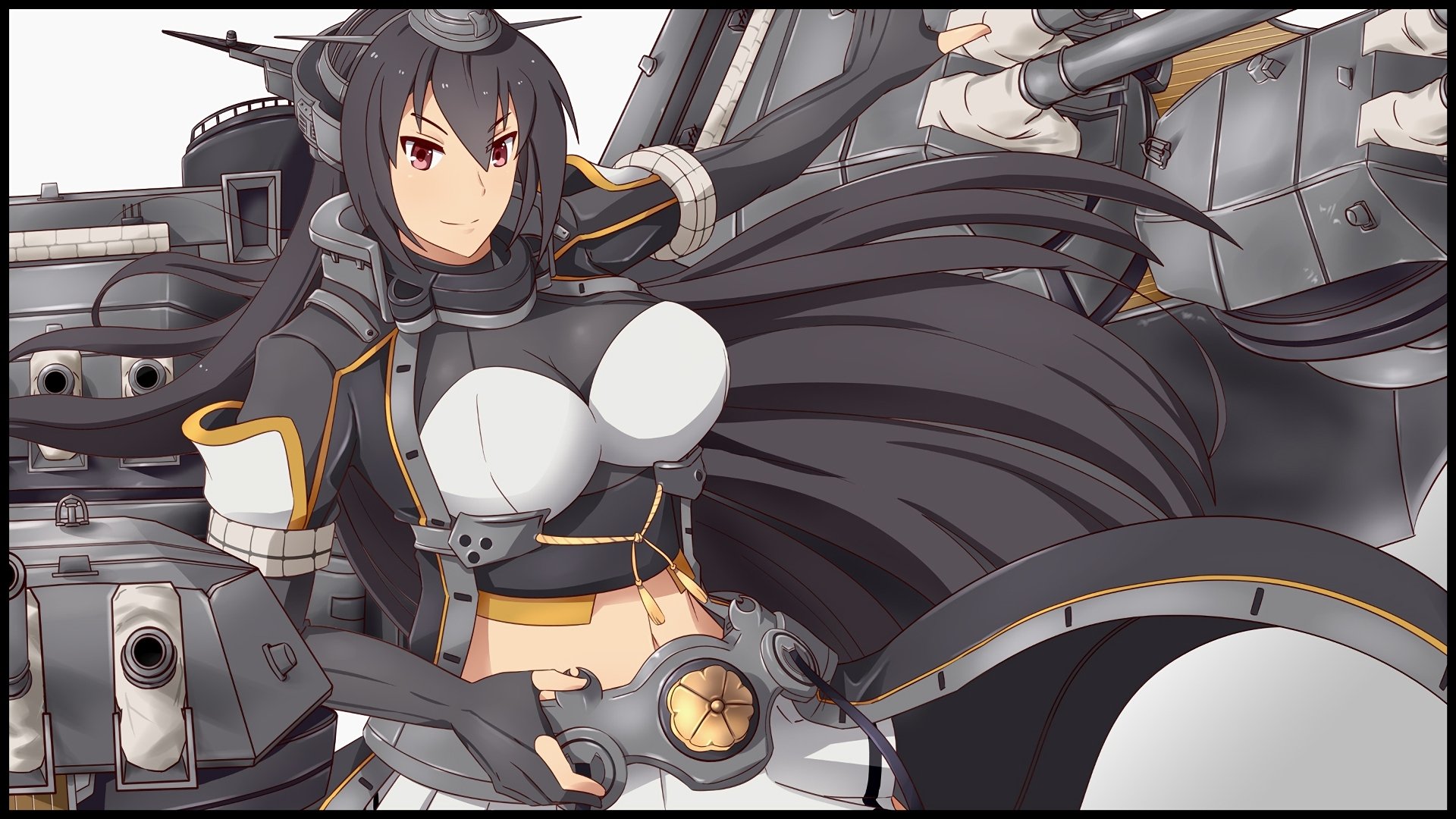Download Nagato (Kancolle) Anime Kantai Collection HD Wallpaper, image size:1920x1080