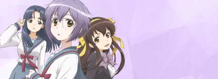 Haruhi Suzumiya Ryōko Asakura Yuki Nagato Anime The Disappearance of Nagato Yuki-chan HD Desktop Wallpaper | Background Image