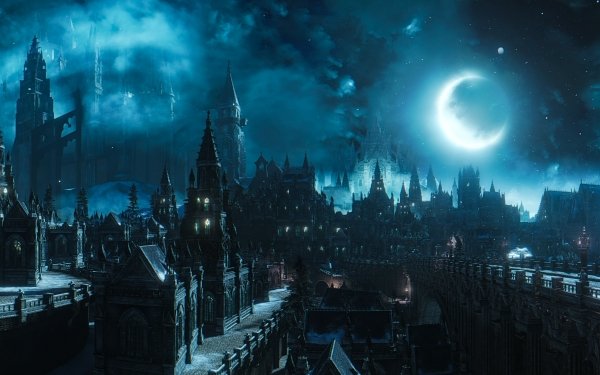 Video Game Dark Souls III Dark Souls City Night Sky HD Wallpaper | Background Image