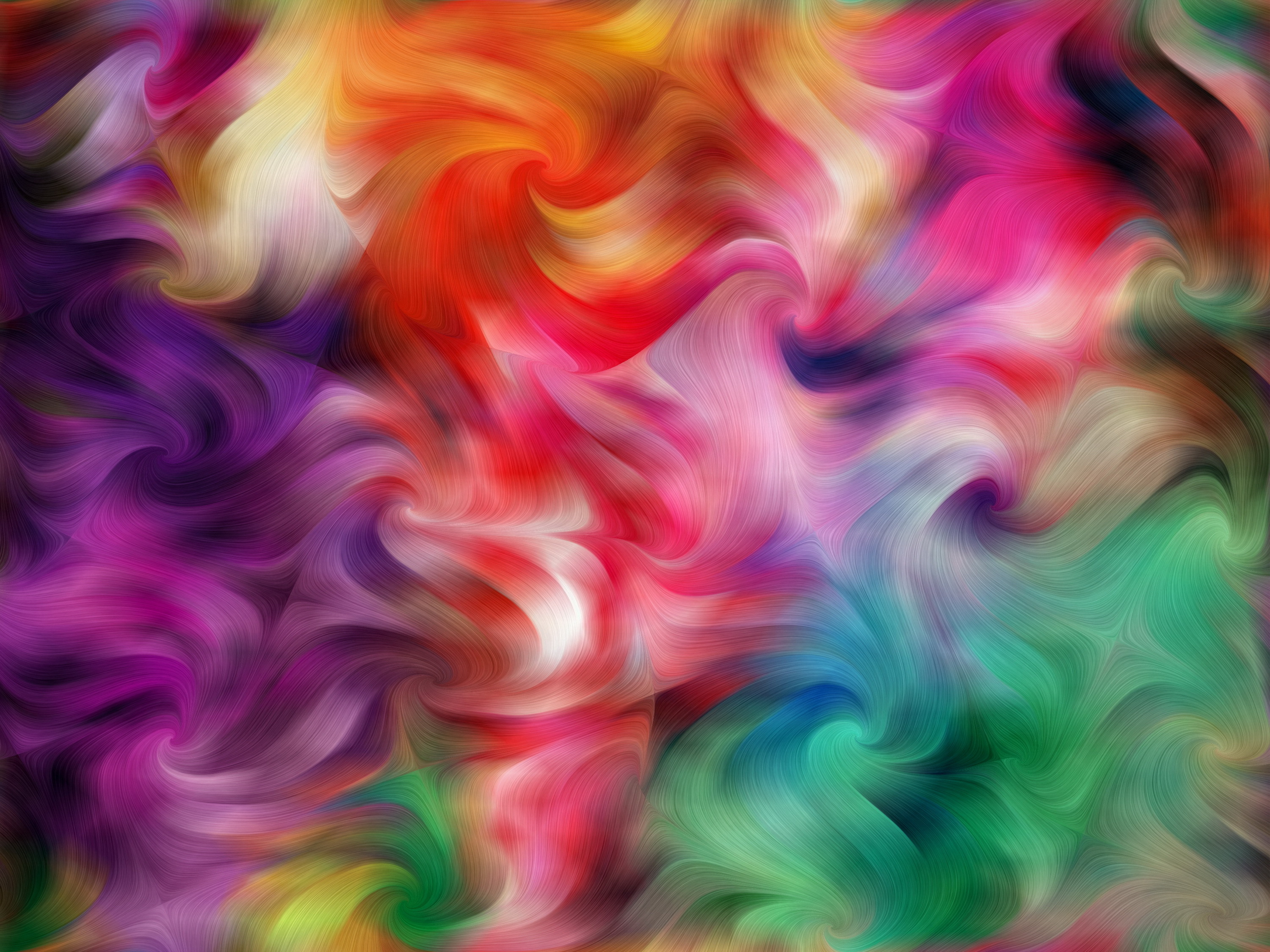 Download Swirl Rainbow Colorful Abstract Colors HD Wallpaper
