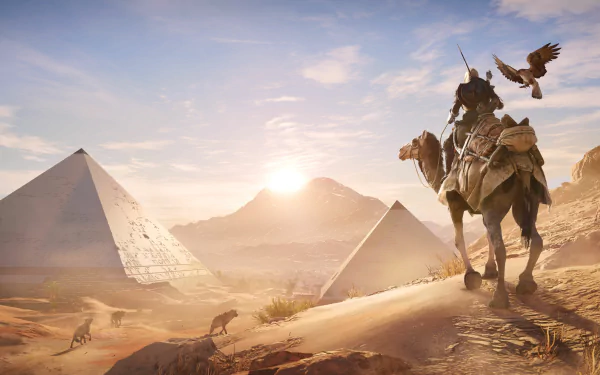 eagle camel Senu (Assassin's Creed) Bayek Of Siwa video game Assassin's Creed Origins HD Desktop Wallpaper | Background Image