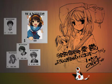 Haruhi Suzumiya Anime The Melancholy of Haruhi Suzumiya HD Desktop Wallpaper | Background Image
