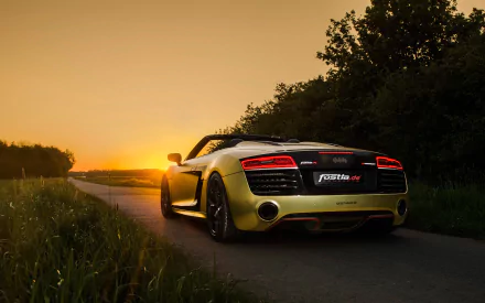 Audi car supercar Audi R8 V10 Spyder vehicle Audi R8 HD Desktop Wallpaper | Background Image