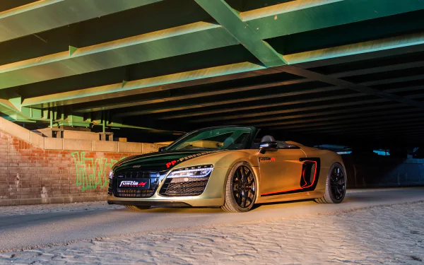 Audi car supercar Audi R8 V10 Spyder vehicle Audi R8 HD Desktop Wallpaper | Background Image