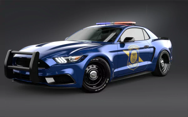 police car muscle car Ford car Ford Mustang NotchBack vehicle Ford Mustang HD Desktop Wallpaper | Background Image