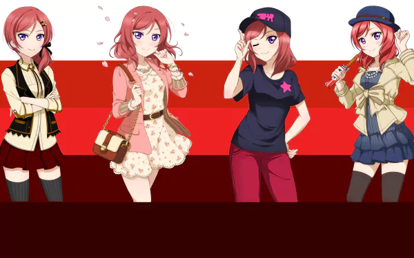 Maki Nishikino Anime Love Live! HD Desktop Wallpaper | Background Image